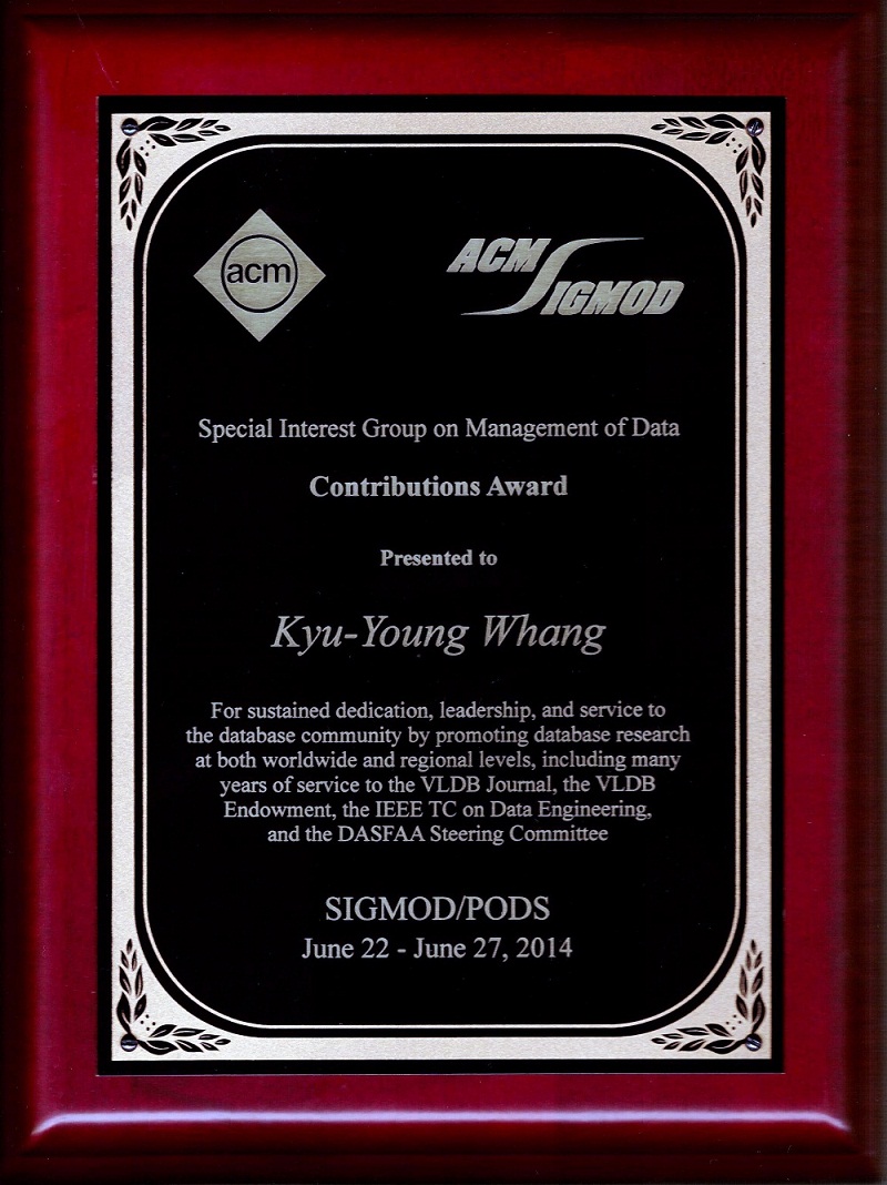 ACM SIGMOD Contributions Award